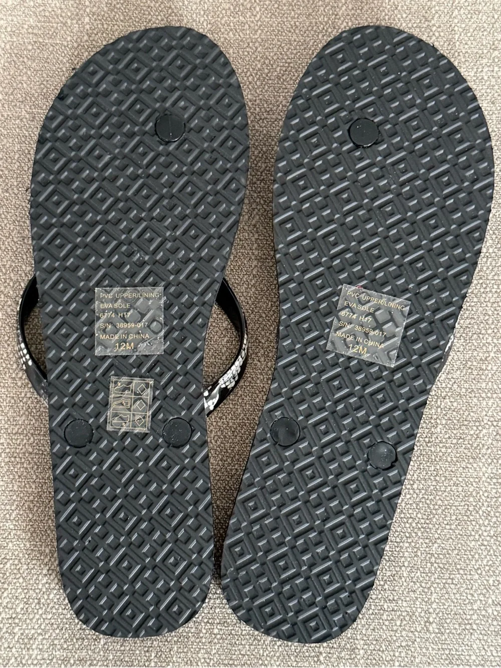 Tory Burch Snake-Print Flip Flops
